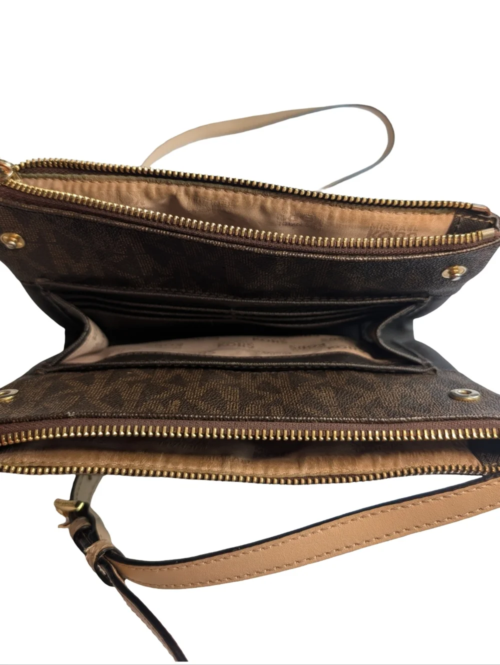 Michael Kors Fulton crossbody bag in signature Brown